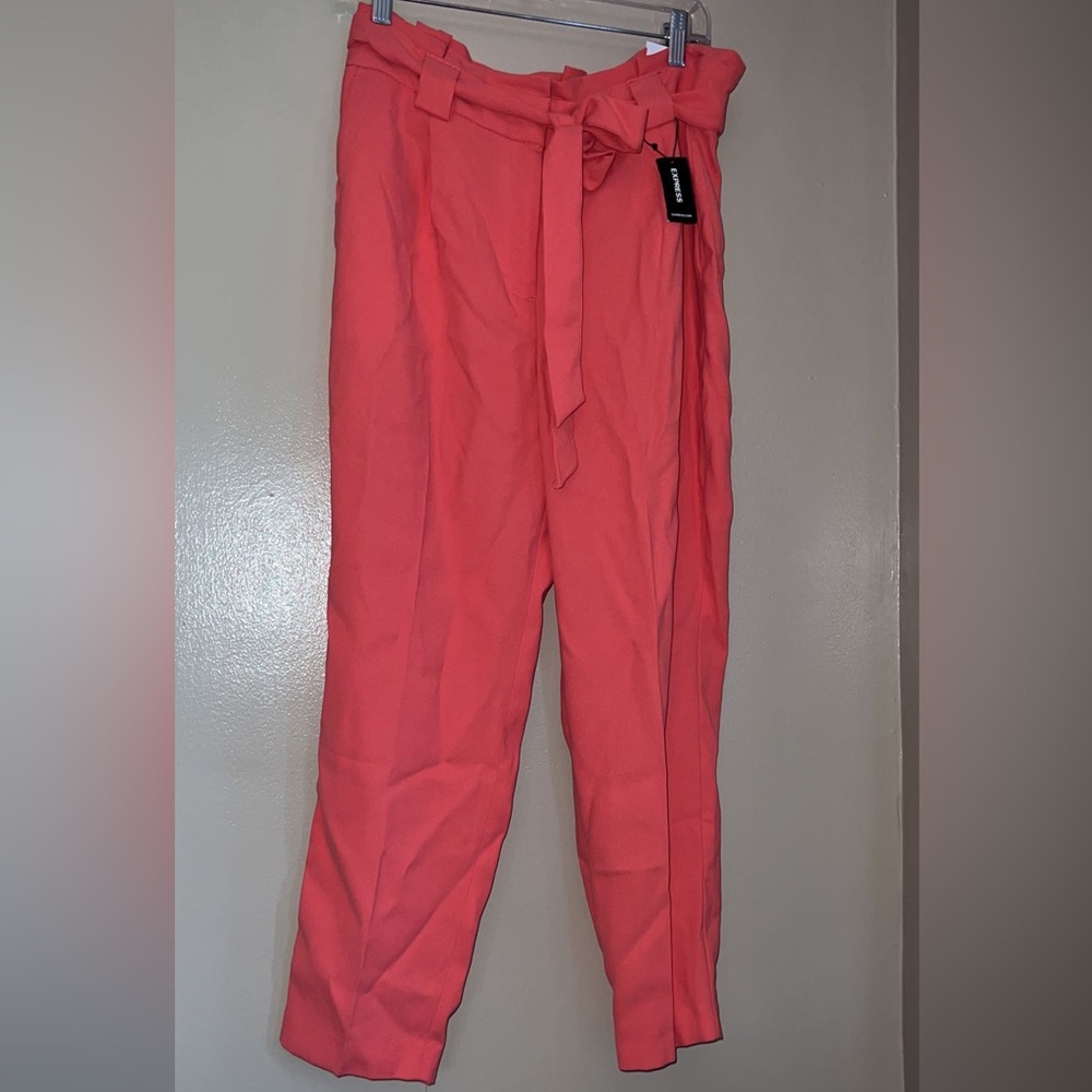 NWT salmon colored high rise pants